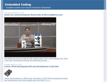 Tablet Screenshot of blog.embeddedcoding.com